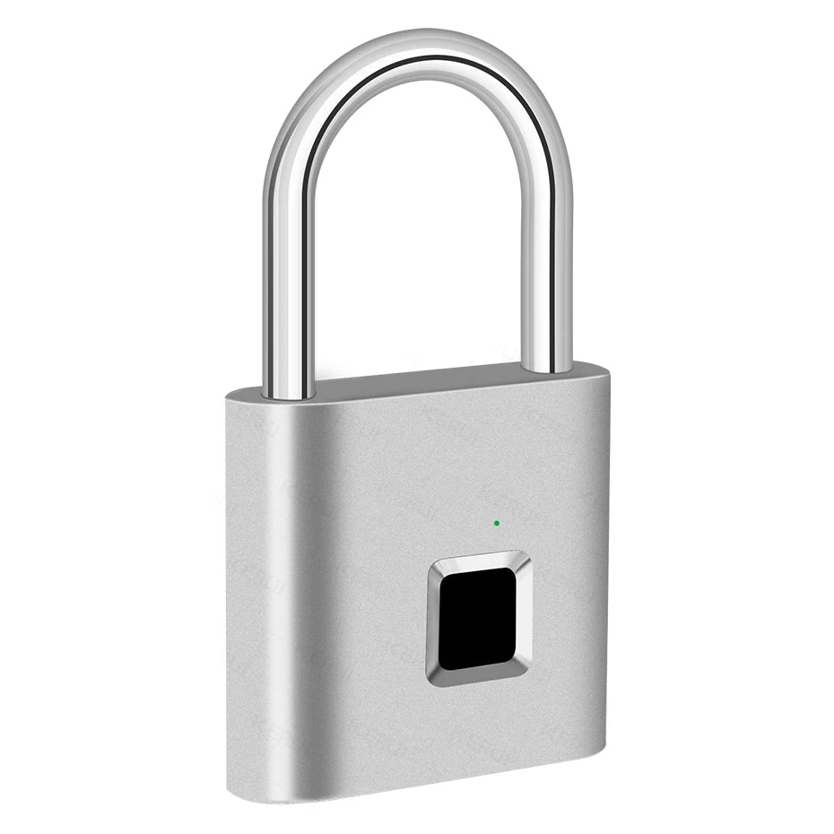 KERUI Smart Fingerprint Padlock Waterproof Fingerprint Keyless Door Lock Type C Rechargeable Security Padlock for House